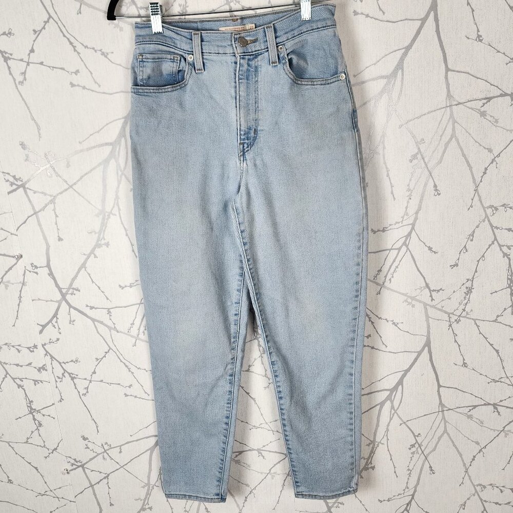 Levi's Light Wash Denim High Waisted Mom Jeans
